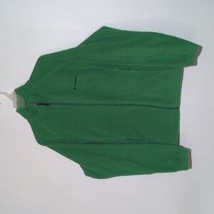 Columbia Green Fleece Full Zip Up Jacket